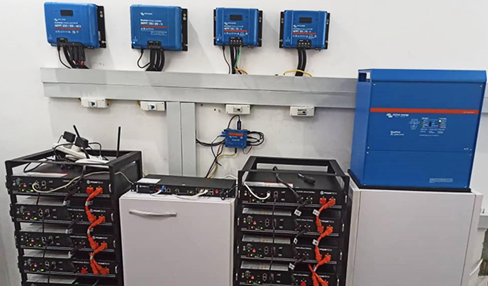 Victron and Pylontech solar and battery system for a home in Lagos